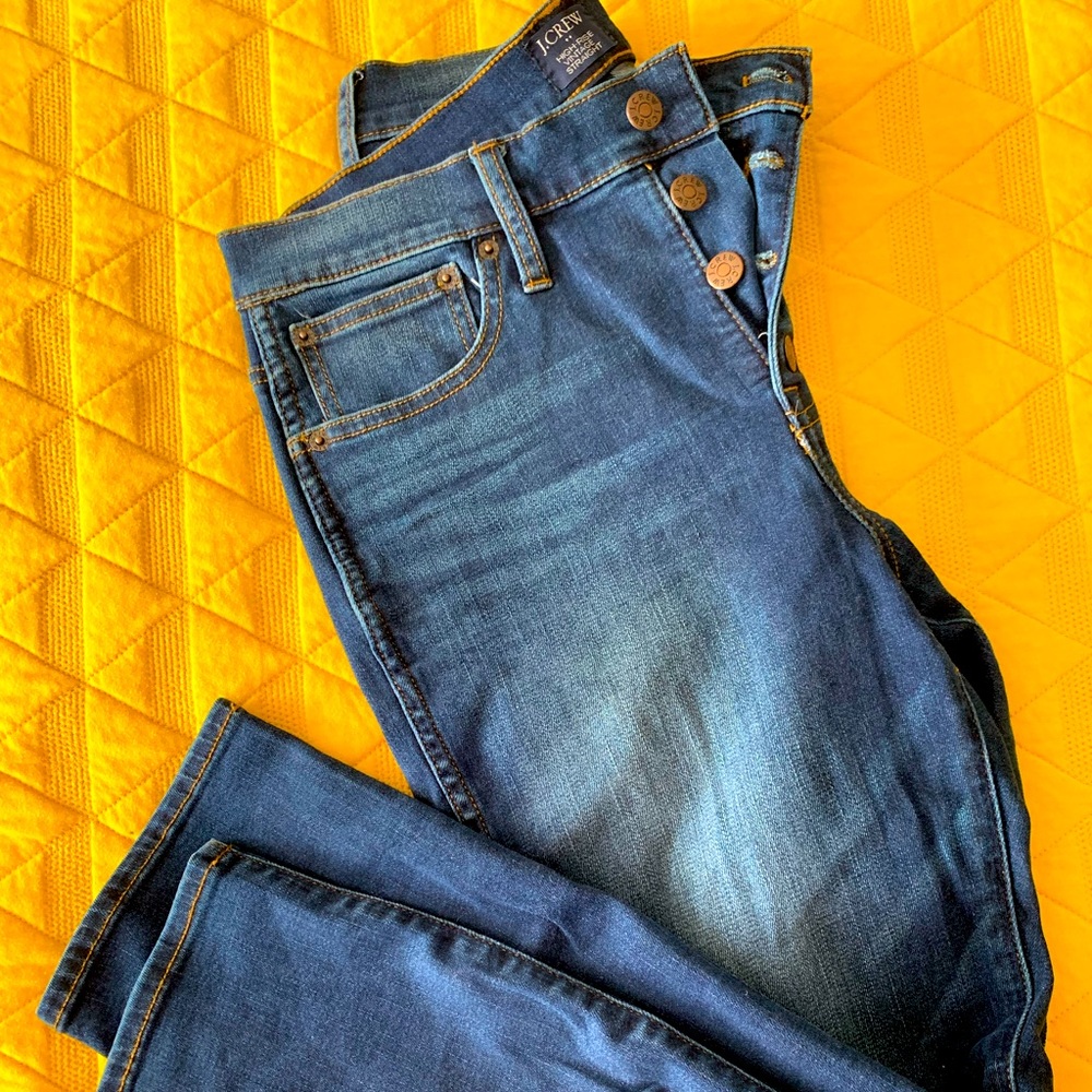 JCREW high rise button fly Jean